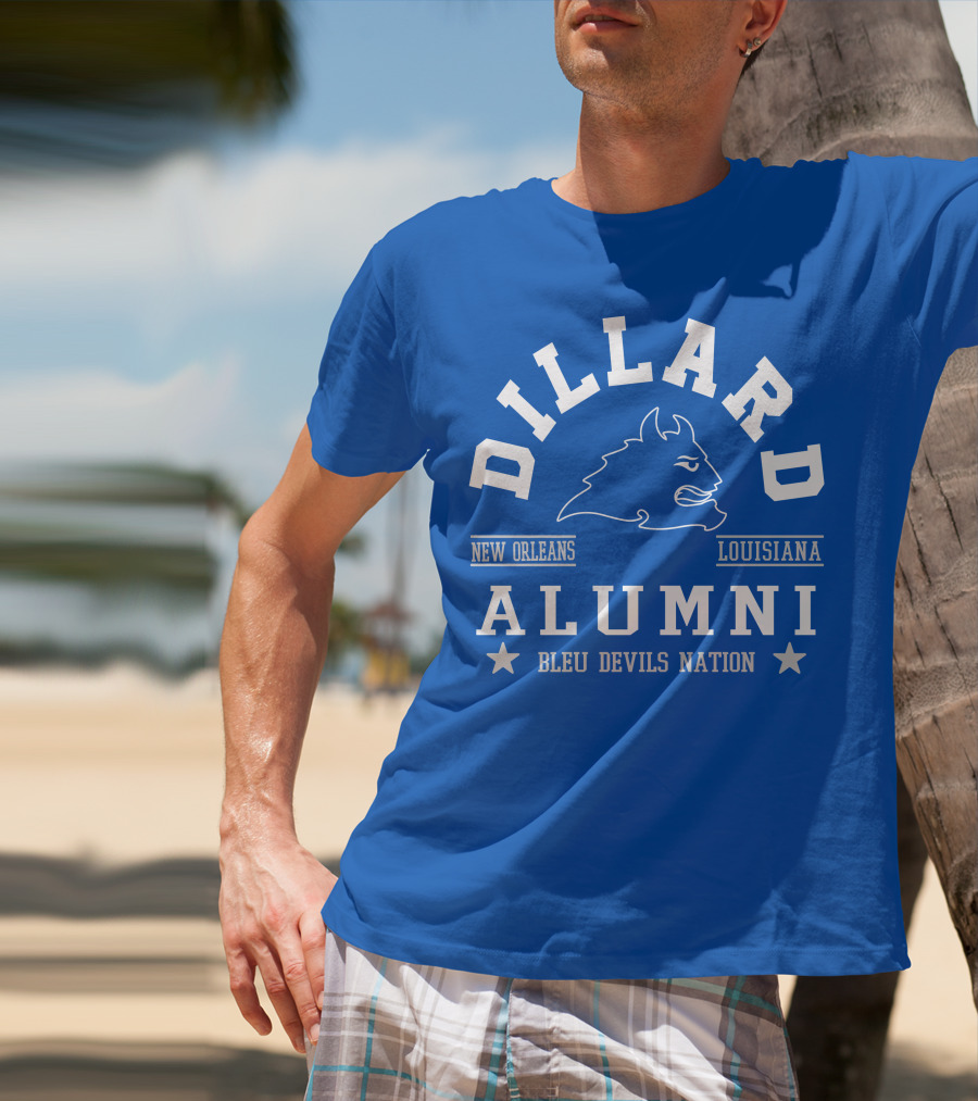 Dillard Alumni New Orleans Louisiana Bleu Devils Nation T-Shirt