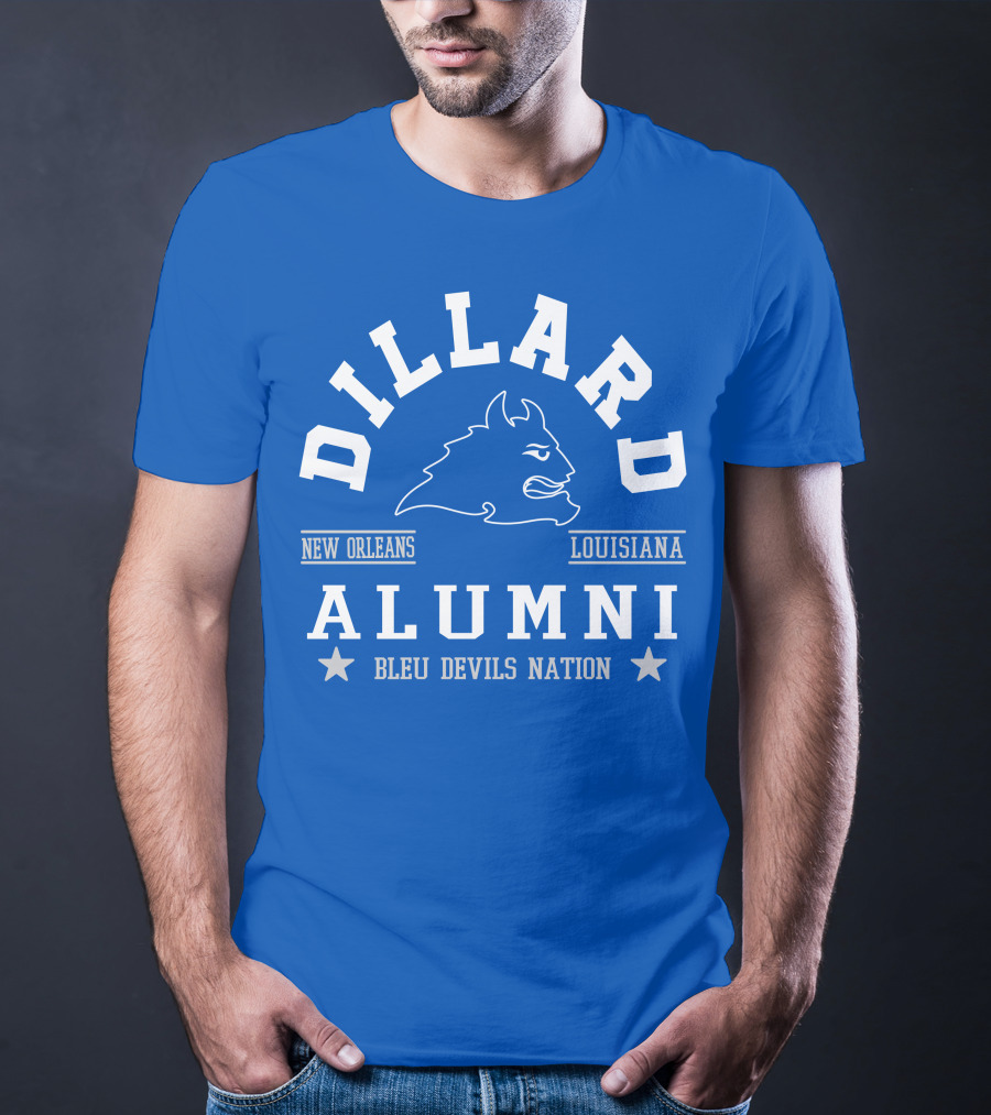 Dillard Alumni New Orleans Louisiana Bleu Devils Nation T-Shirt