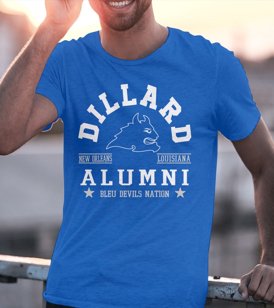Dillard Alumni New Orleans Louisiana Bleu Devils Nation T-Shirt