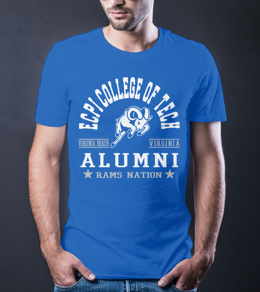 ECPI College Of Tech Alumni Virginia Beach Rams Nation T-Shirt