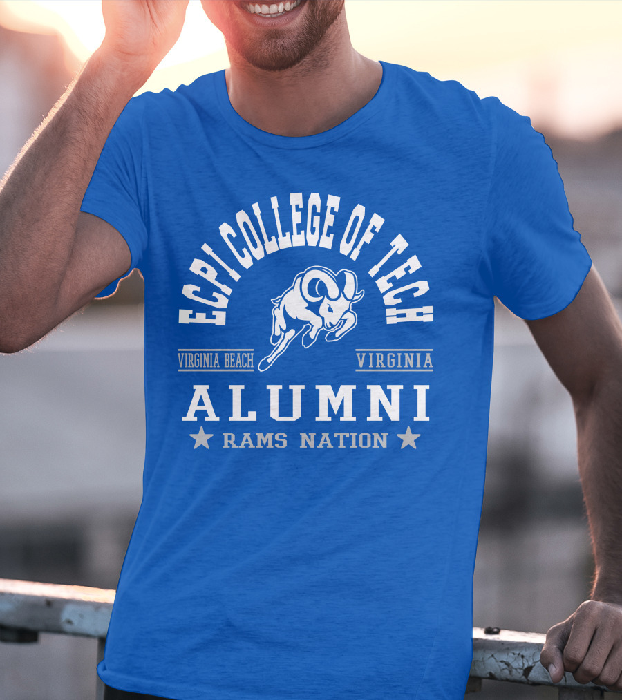 ECPI College Of Tech Alumni Virginia Beach Rams Nation T-Shirt