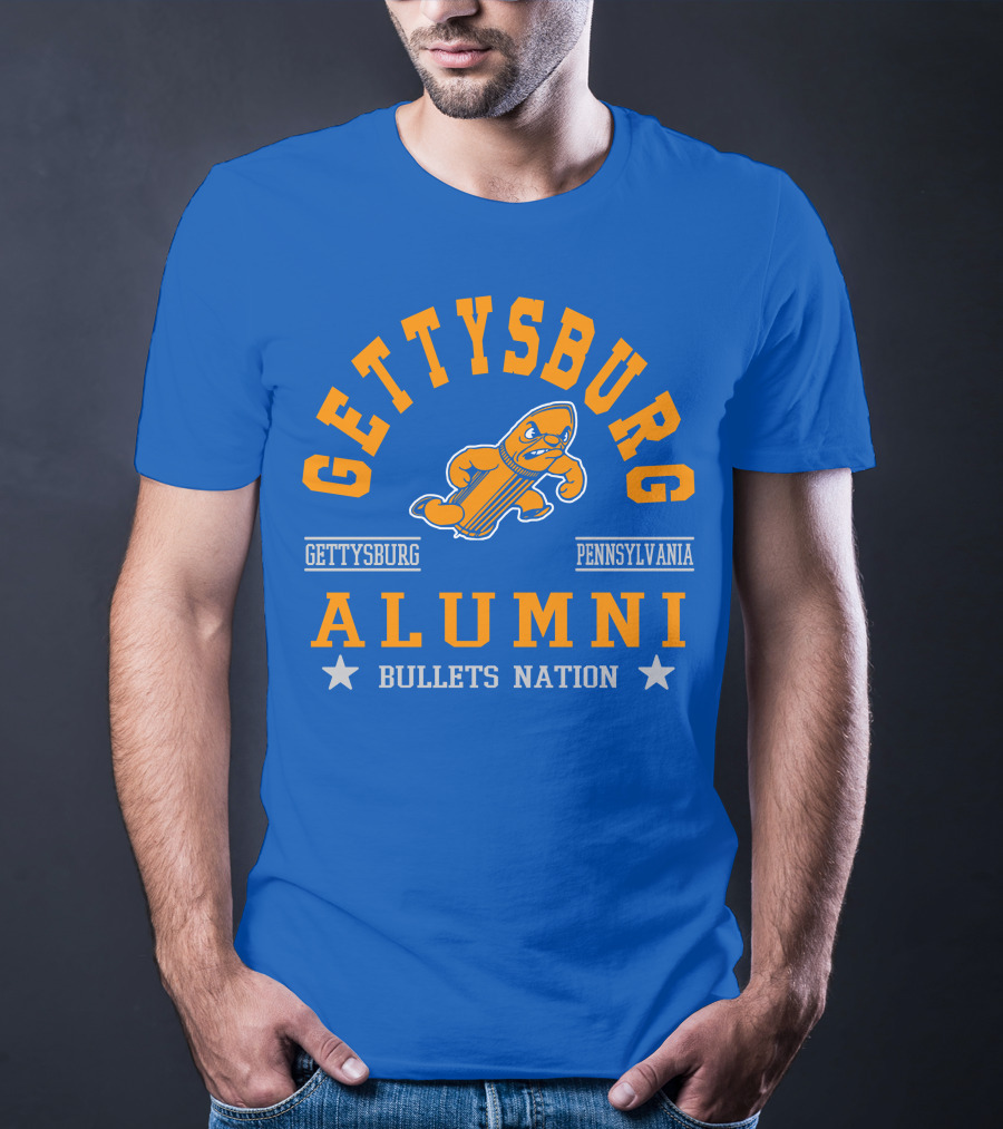 Gettysburg Pennsylvania Alumni Bullets Nation T-Shirt