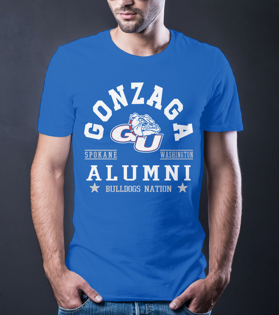 Gonzaga Bulldogs Alumni GU Spokane Washington Nation T-Shirt