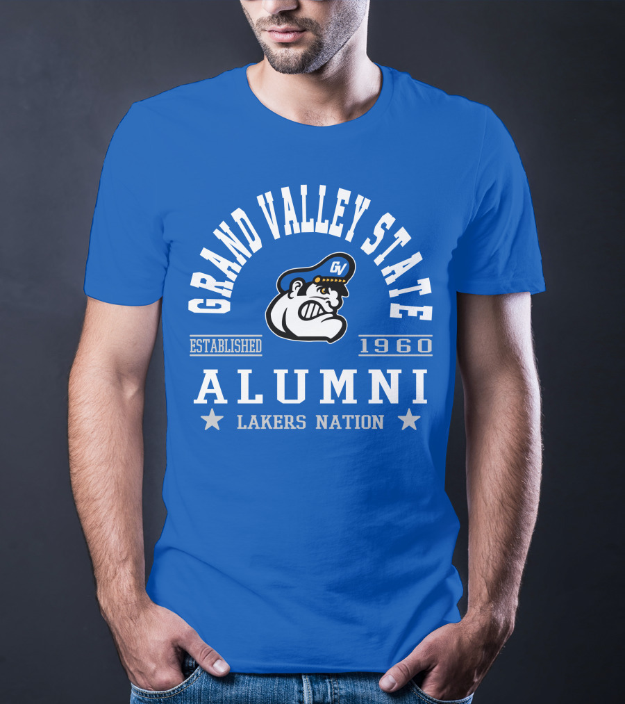 Grand Valley State Alumni Established 1960 Lakers Nation T-Shirt
