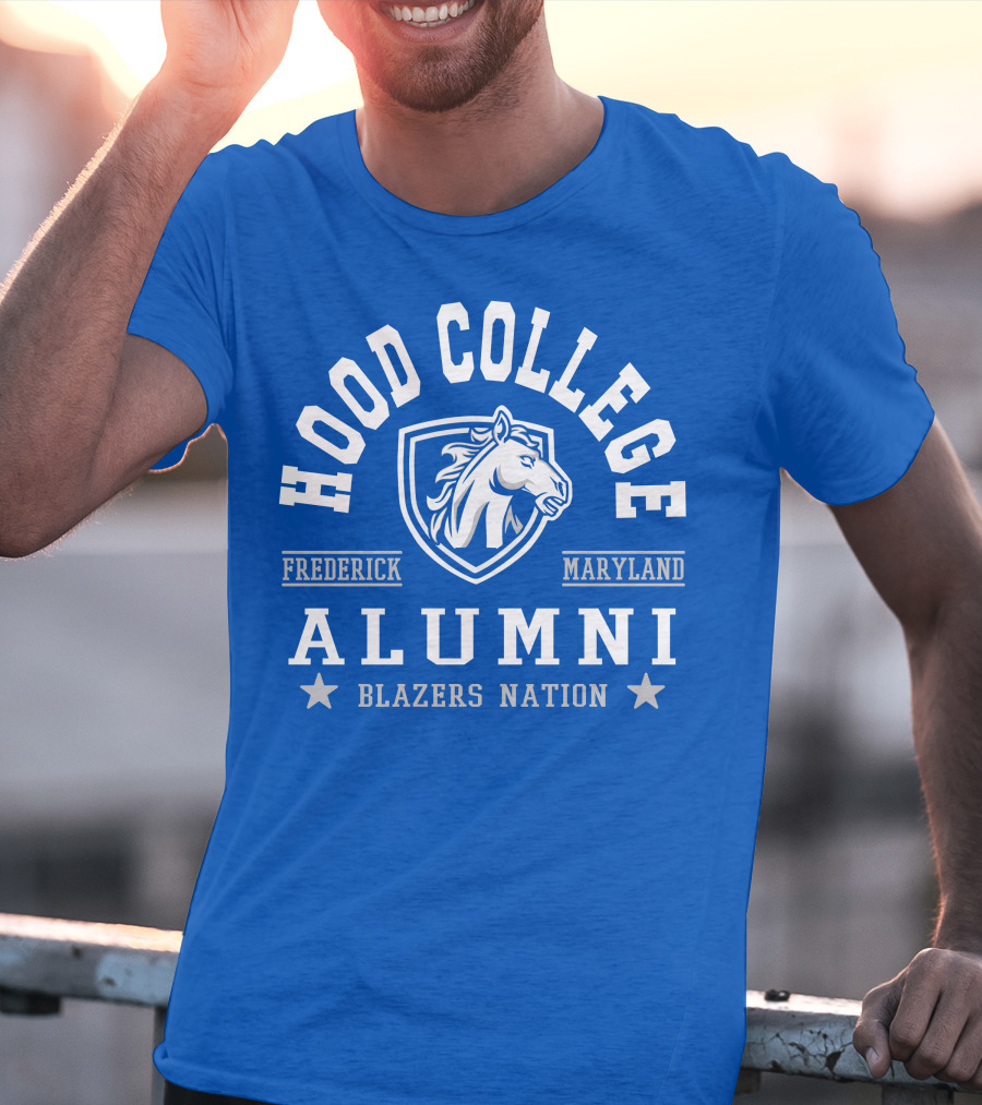 Hood College Alumni Blazers Nation Frederick Maryland Horse T-Shirt