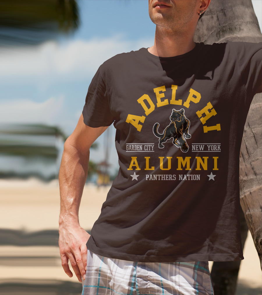 Adelphi Alumni Garden City New York Panthers Nation T-Shirt