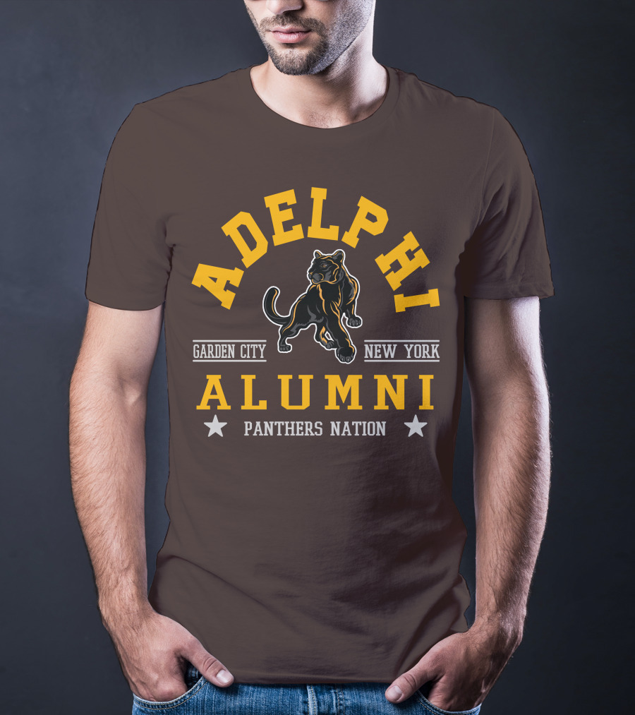 Adelphi Alumni Garden City New York Panthers Nation T-Shirt