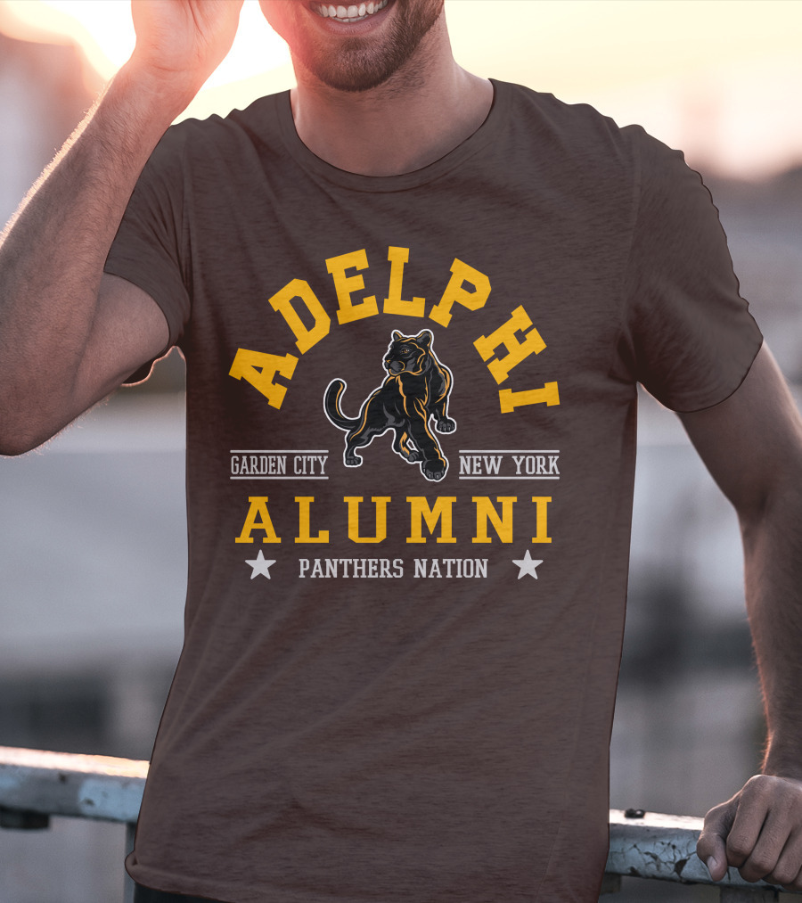Adelphi Alumni Garden City New York Panthers Nation T-Shirt