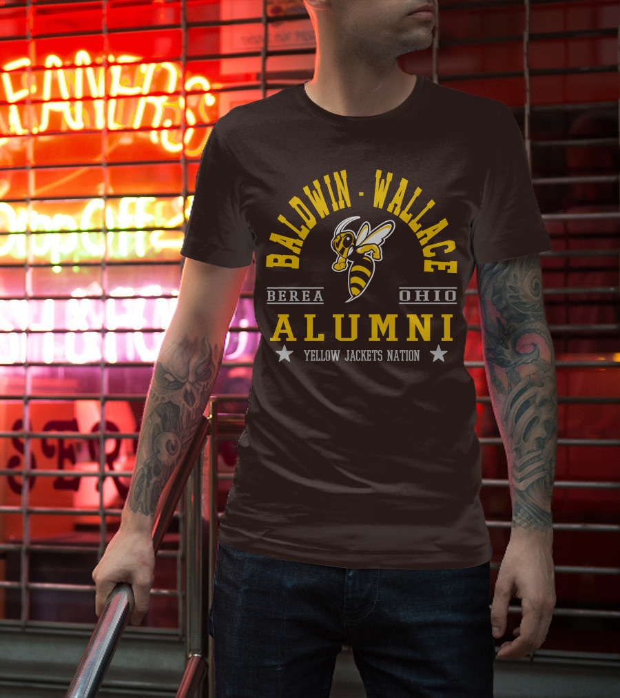 Baldwin Wallace Berea Ohio Alumni Yellow Jackets Nation T-Shirt