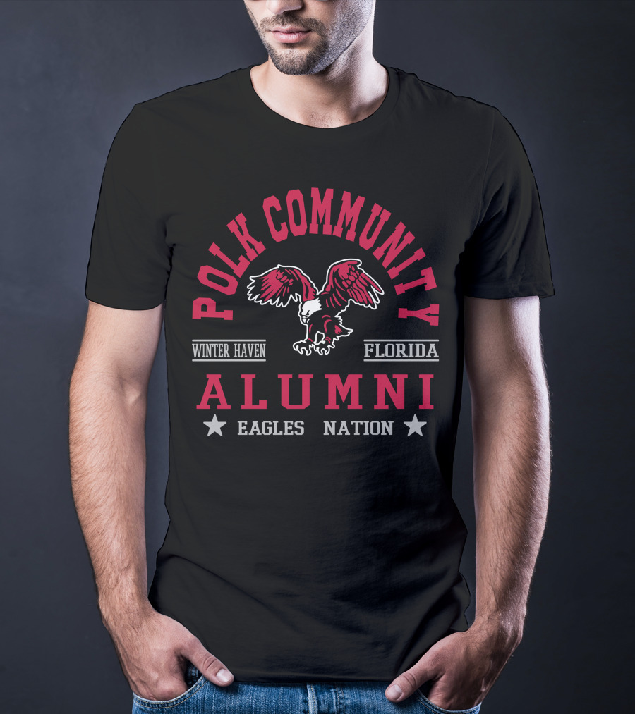 Polk Community Winter Haven Florida Alumni Eagles Nation T-Shirt
