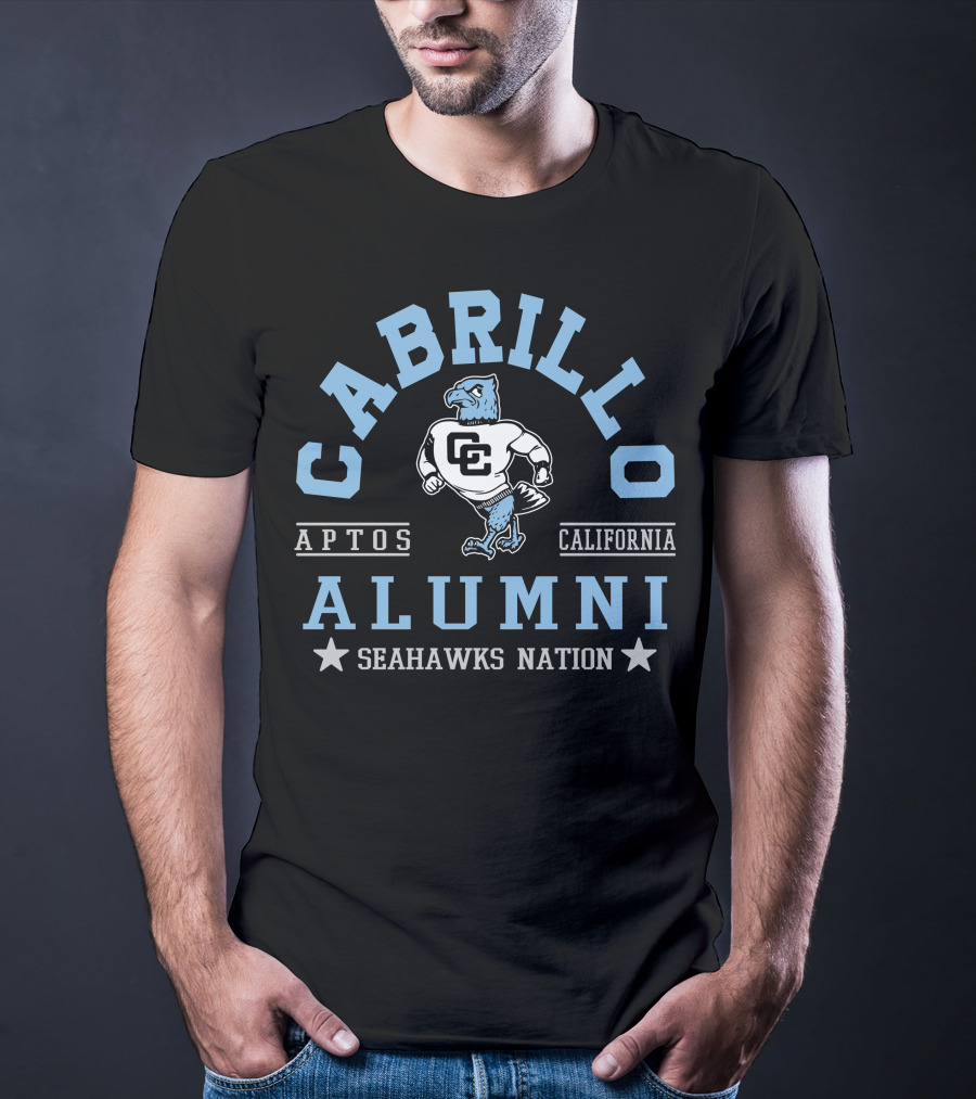Cabrillo College Alumni Seahawks Nation Aptos California T-Shirt