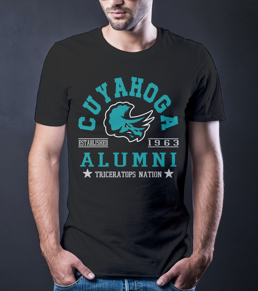 Cuyahoga Alumni Triceratops Nation Established 1963 T-Shirt