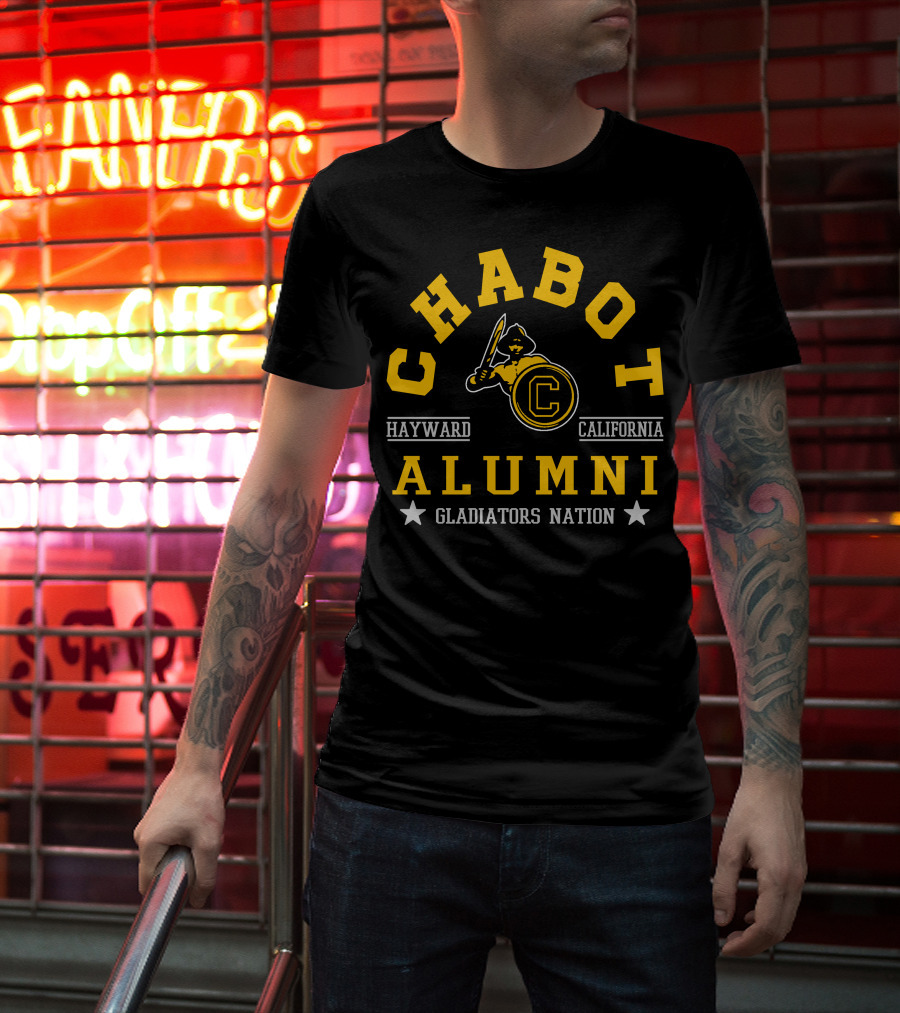 Chabot College Alumni Hayward California Gladiators Nation T-Shirt