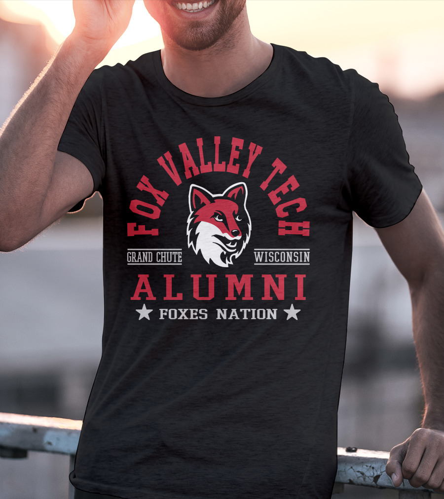 Fox Valley Tech Alumni Grand Chute Wisconsin Foxes Nation T-Shirt