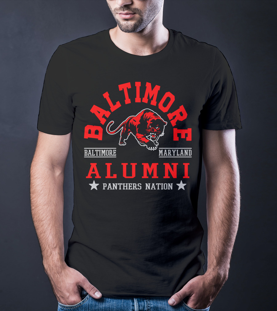 Baltimore Maryland Alumni Panthers Nation T-Shirt