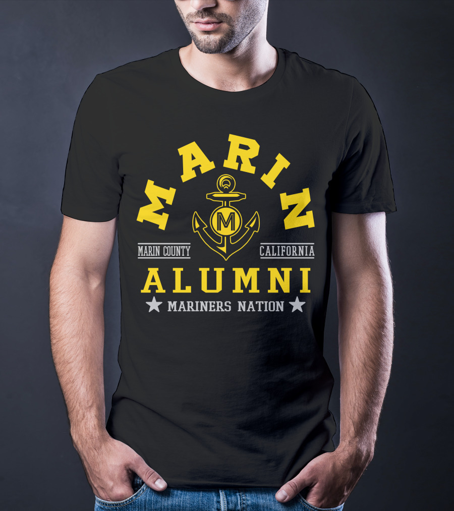 Marin County California Alumni Mariners Nation T-Shirt