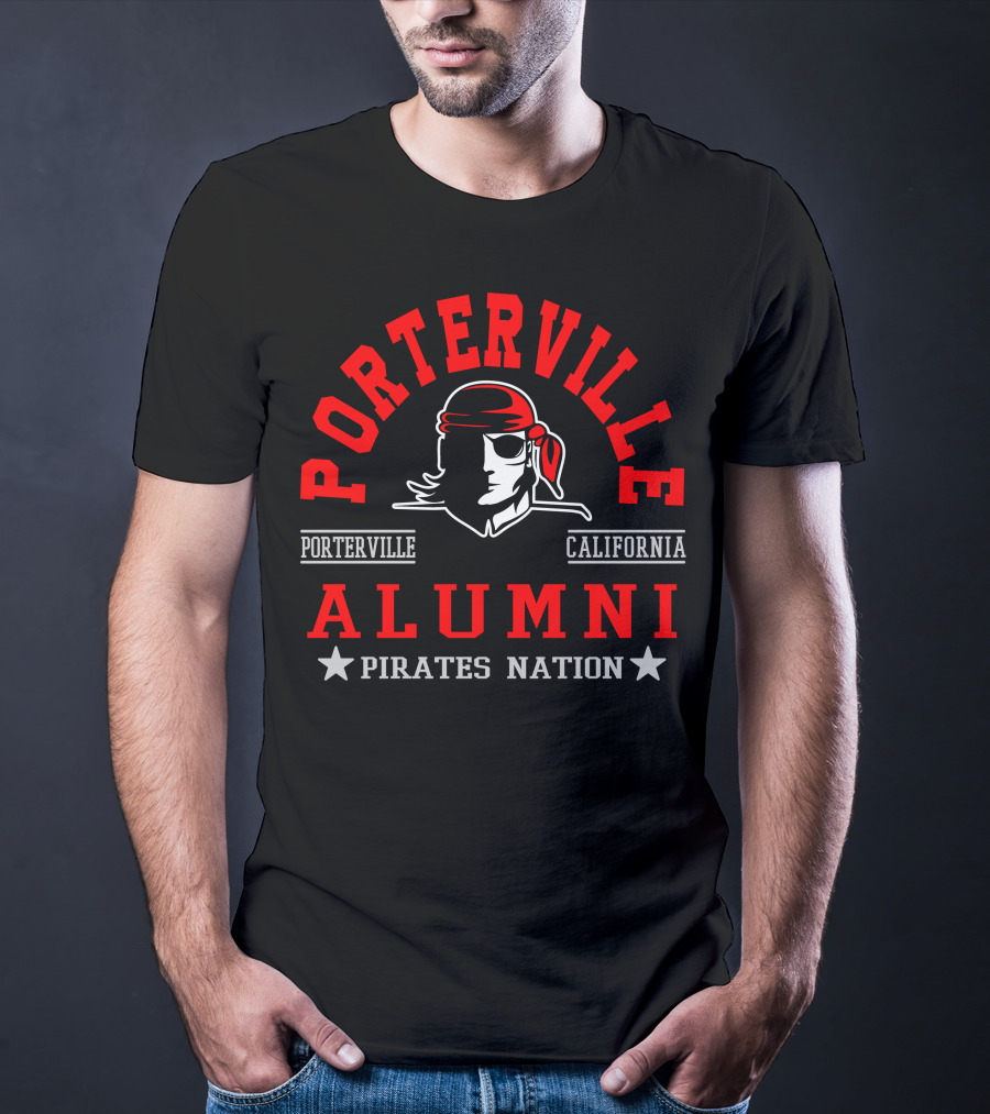 Porterville California Alumni Pirates Nation T-Shirt