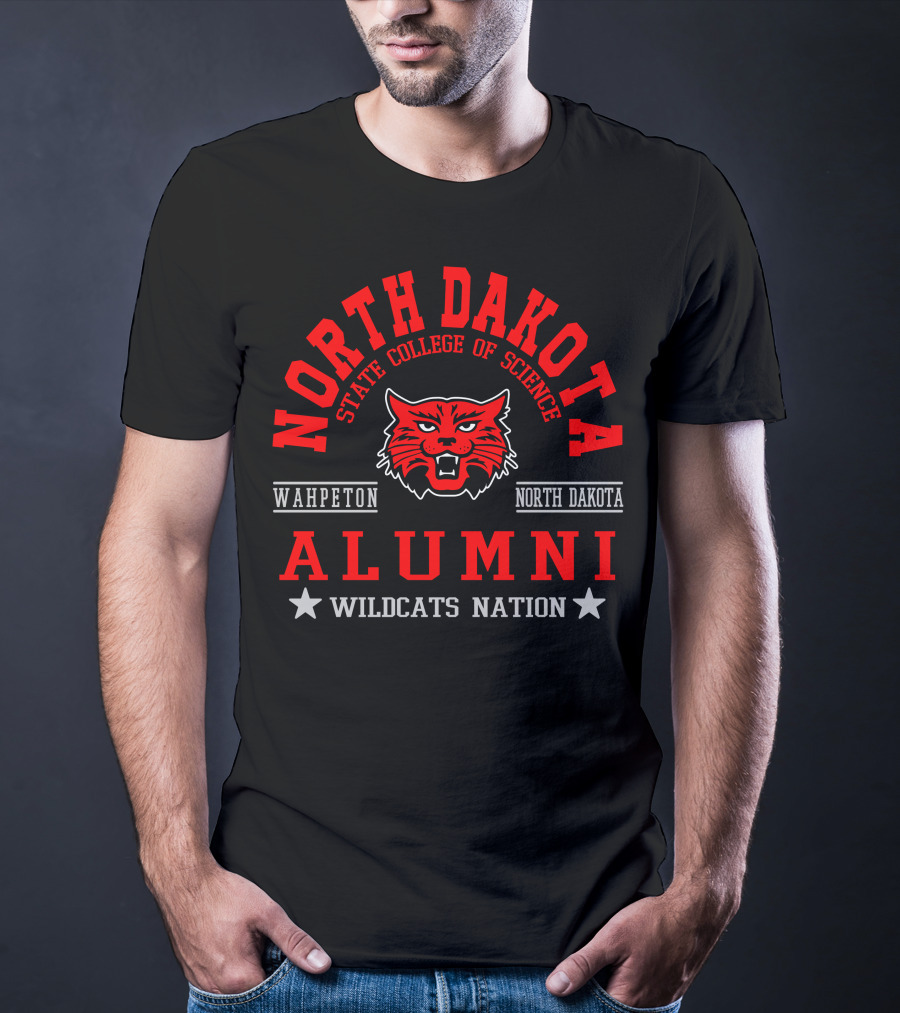 North Dakota State College Of Science Alumni Wildcats Nation Wahpeton North Dakota T-Shirt