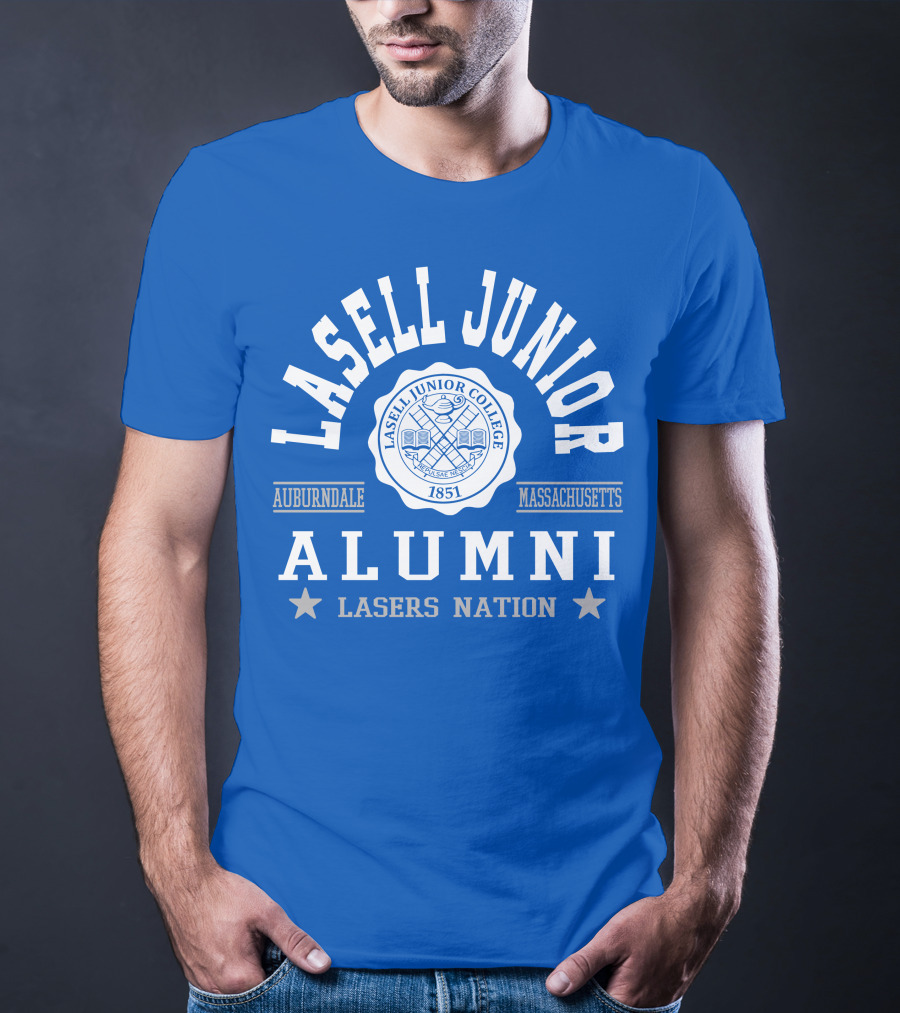 Lasell Junior College Auburndale Massachusetts Alumni Lasers Nation 1851 T-Shirt