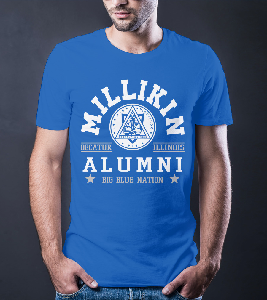 Millikin Alumni Decatur Illinois Big Blue Nation T-Shirt