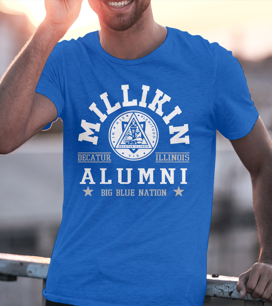 Millikin Alumni Decatur Illinois Big Blue Nation T-Shirt