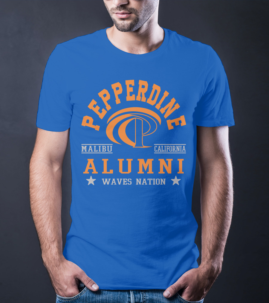 Pepperdine Alumni Waves Nation Malibu California T-Shirt