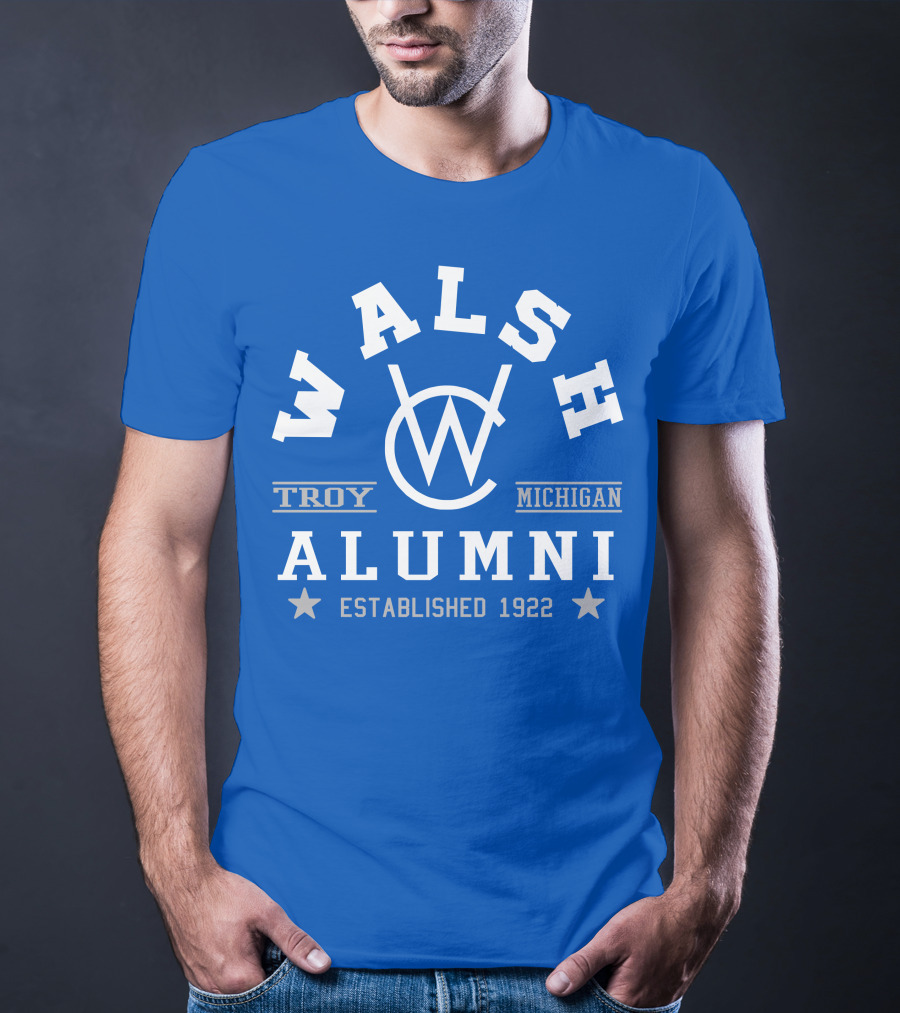 Walsh College Alumni Troy Michigan Established 1922 T-Shirt