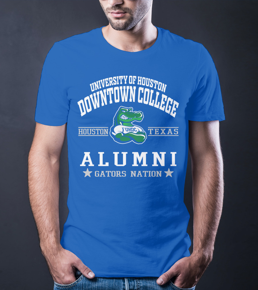 University Of Houston Downtown College Alumni UHDC Texas Gators Nation T-Shirt