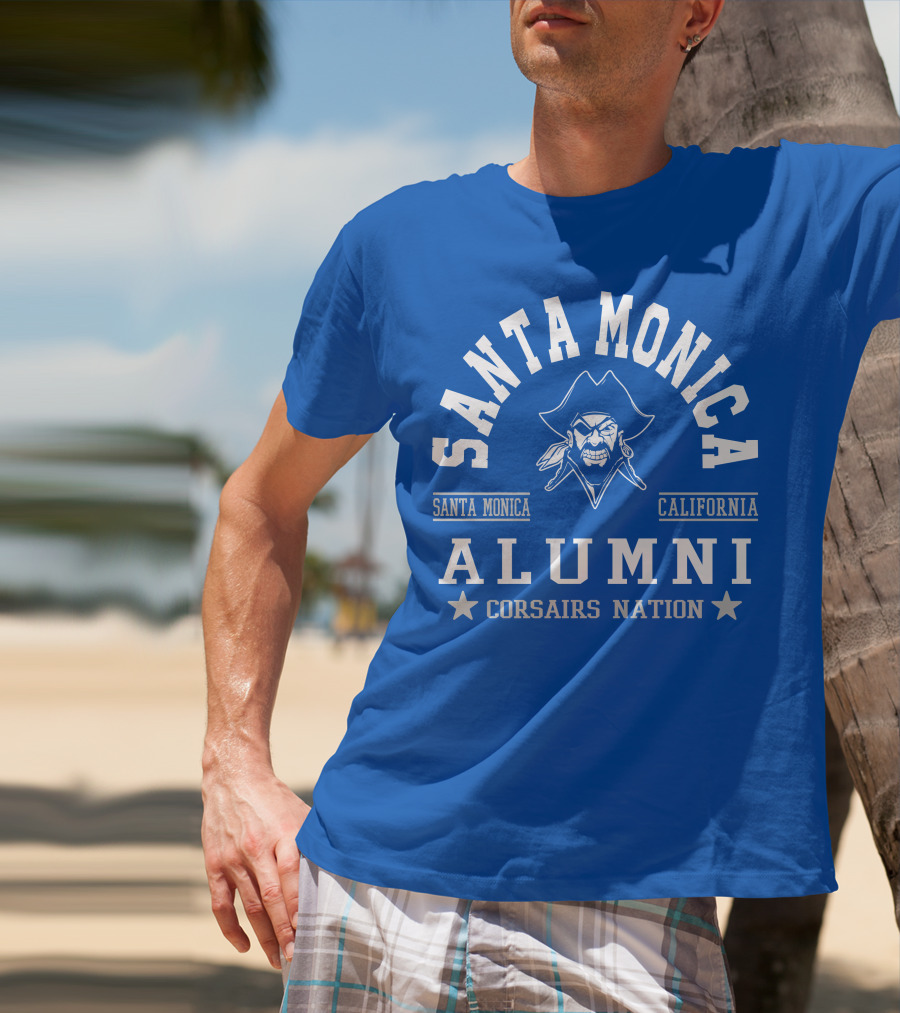 Santa Monica California Alumni Corsairs Nation T-Shirt