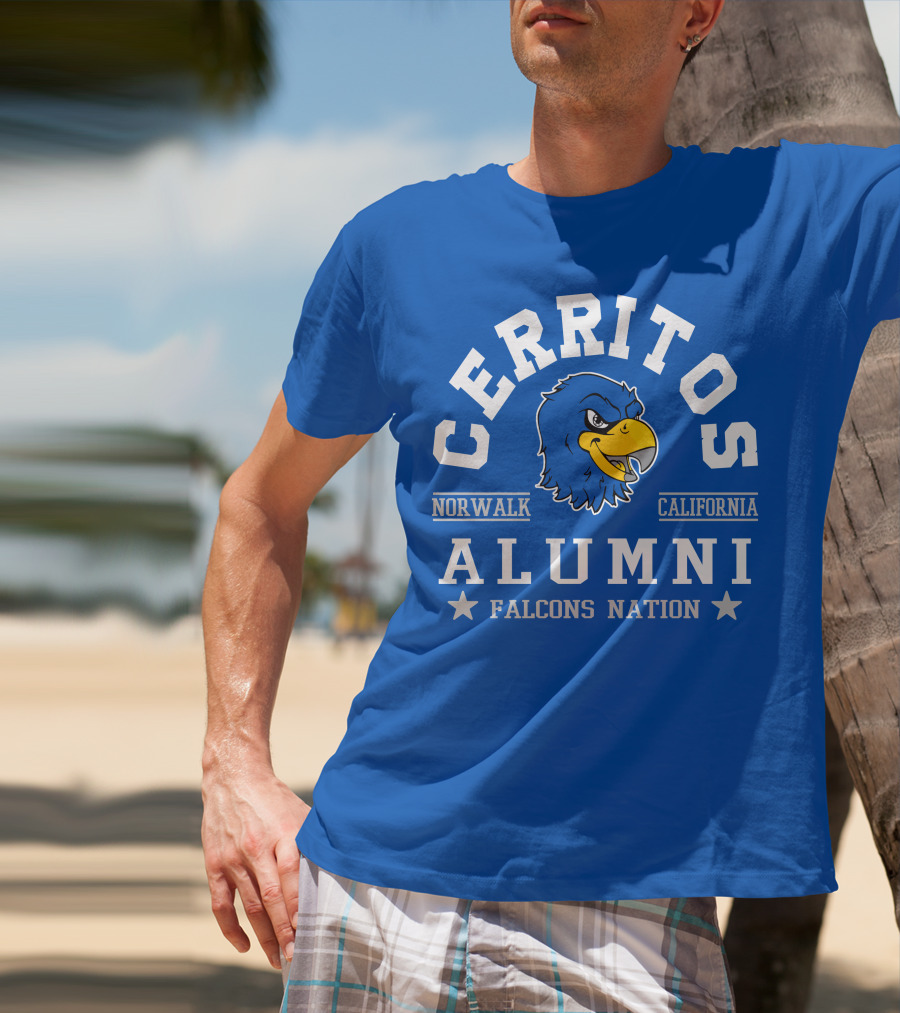 Cerritos Norwalk California Alumni Falcons Nation T-Shirt