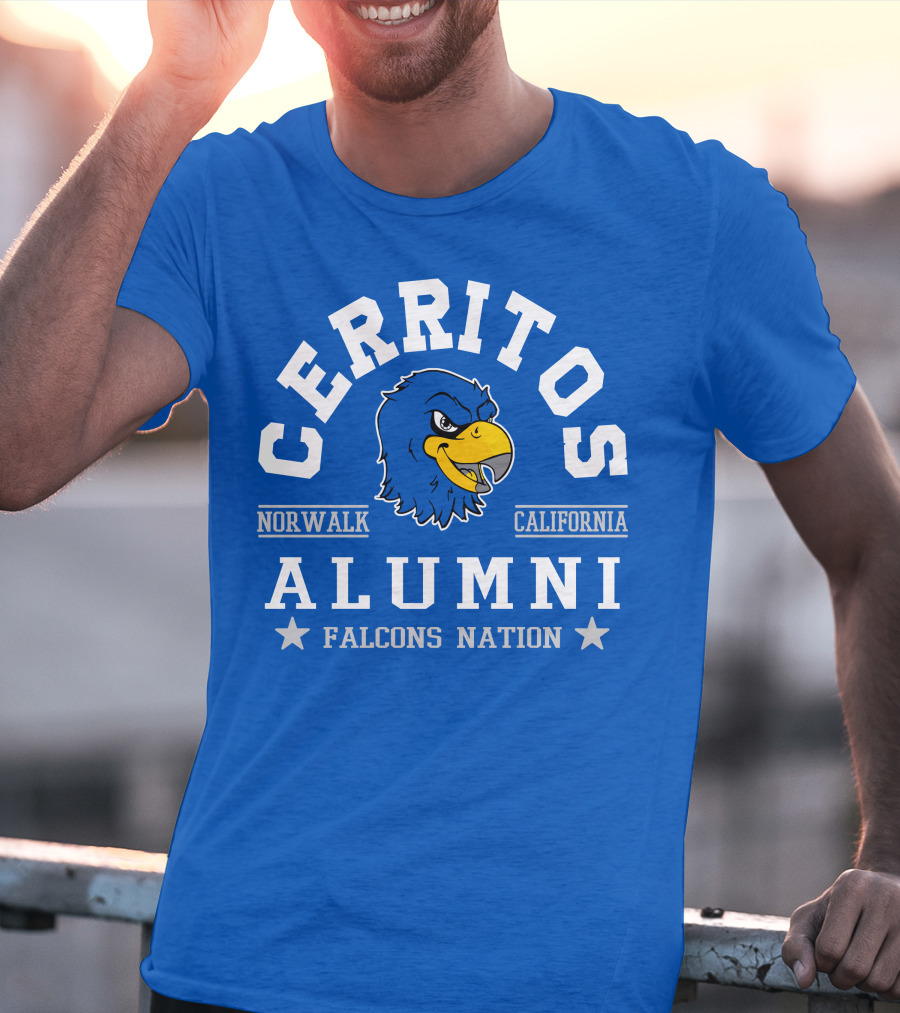 Cerritos Norwalk California Alumni Falcons Nation T-Shirt