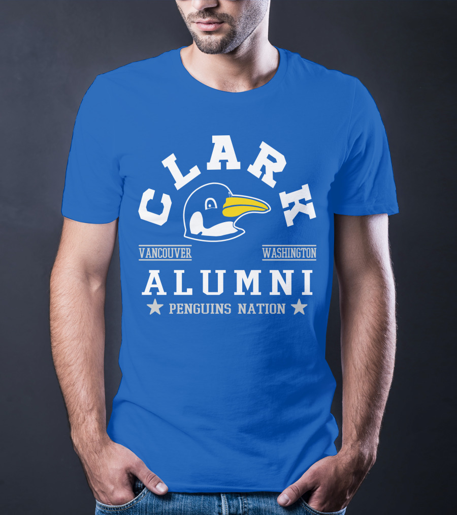 Clark College Vancouver Washington Alumni Penguins Nation T-Shirt