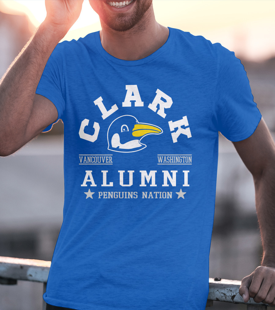 Clark College Vancouver Washington Alumni Penguins Nation T-Shirt