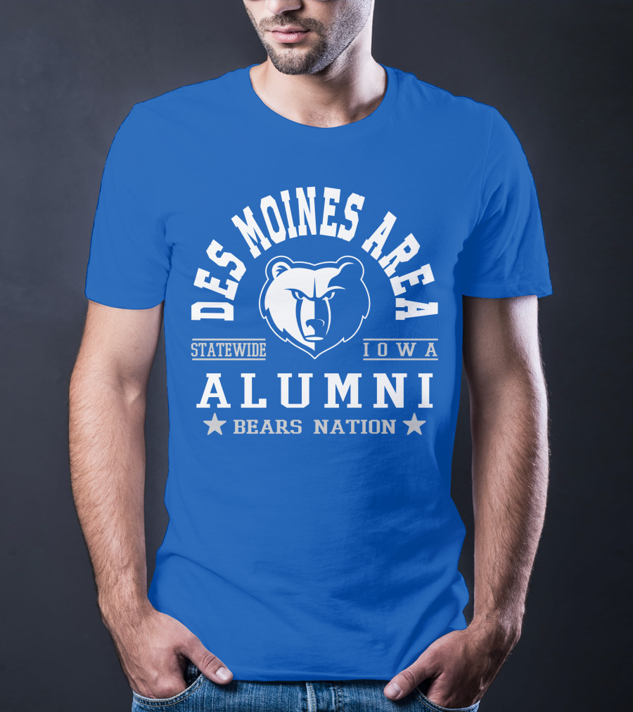 Des Moines Area Statewide Iowa Alumni Bears Nation T-Shirt