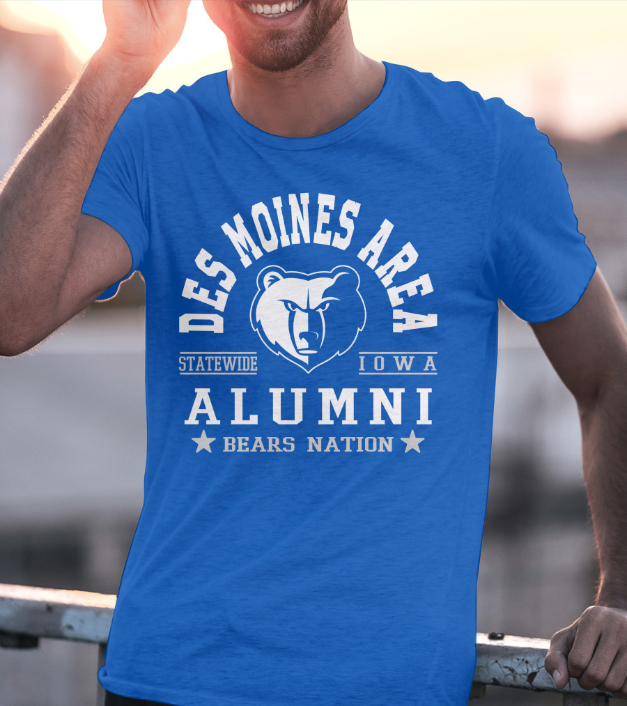 Des Moines Area Statewide Iowa Alumni Bears Nation T-Shirt