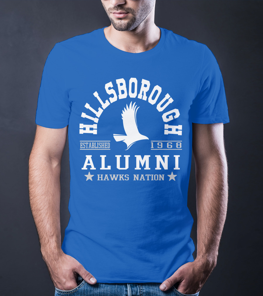 Hillsborough Established 1968 Alumni Hawks Nation T-Shirt