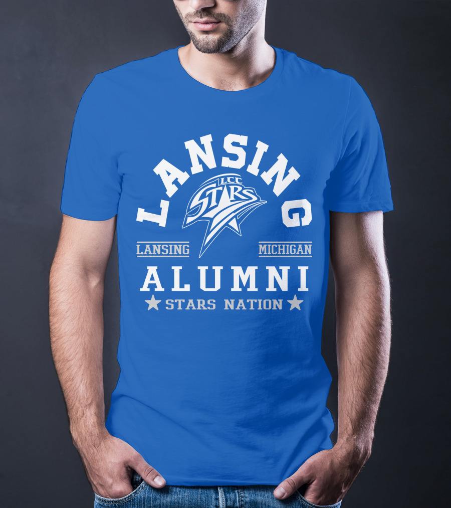 Lansing Michigan LCC Stars Alumni Stars Nation T-Shirt
