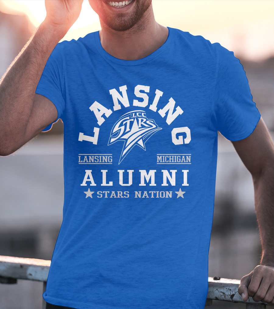 Lansing Michigan LCC Stars Alumni Stars Nation T-Shirt