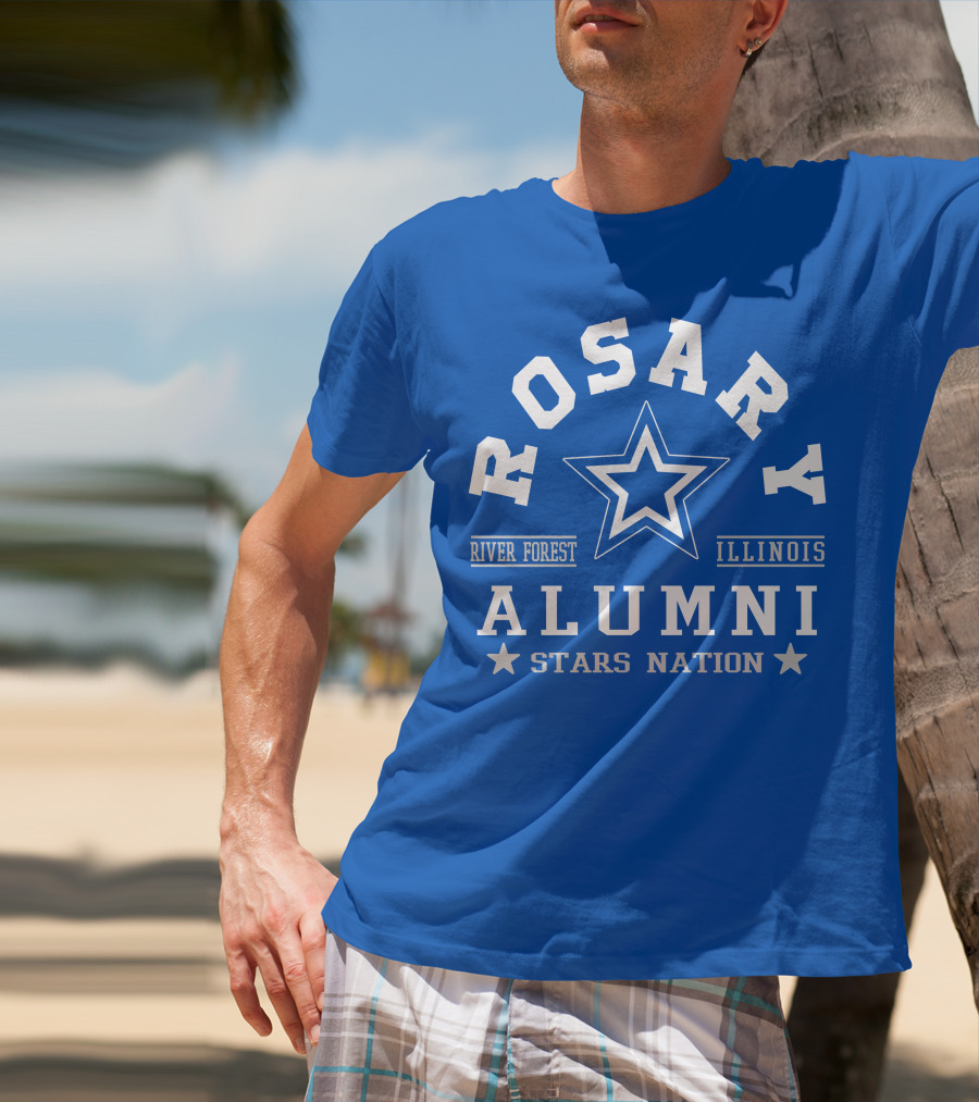 Rosary Alumni Stars Nation River Forest Illinois T-Shirt