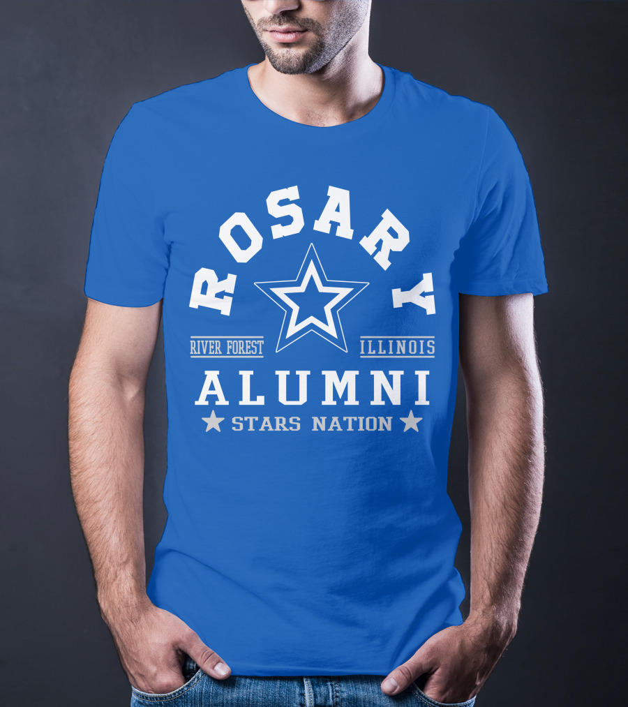Rosary Alumni Stars Nation River Forest Illinois T-Shirt