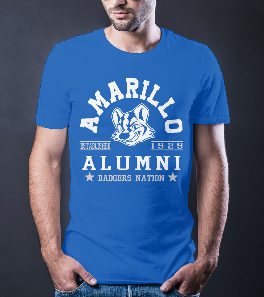 Amarillo Alumni Badgers Nation Established 1929 T-Shirt