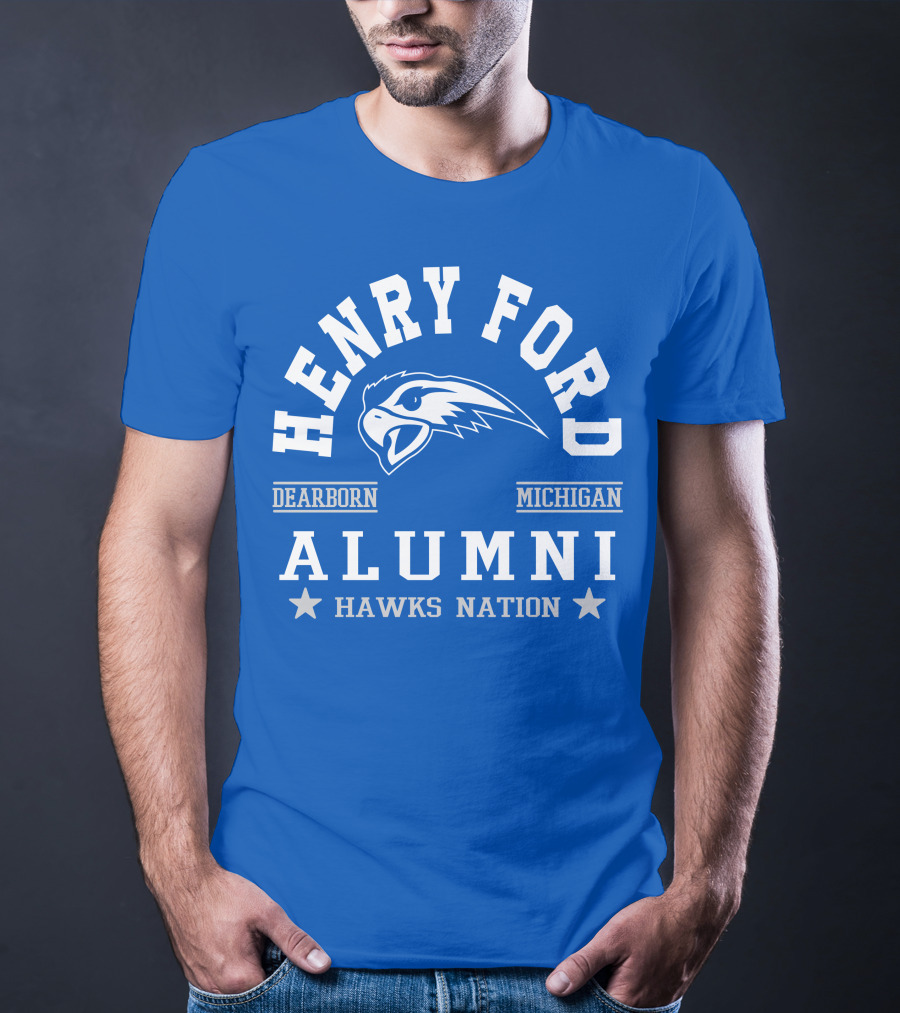 Henry Ford Dearborn Michigan Alumni Hawks Nation T-Shirt