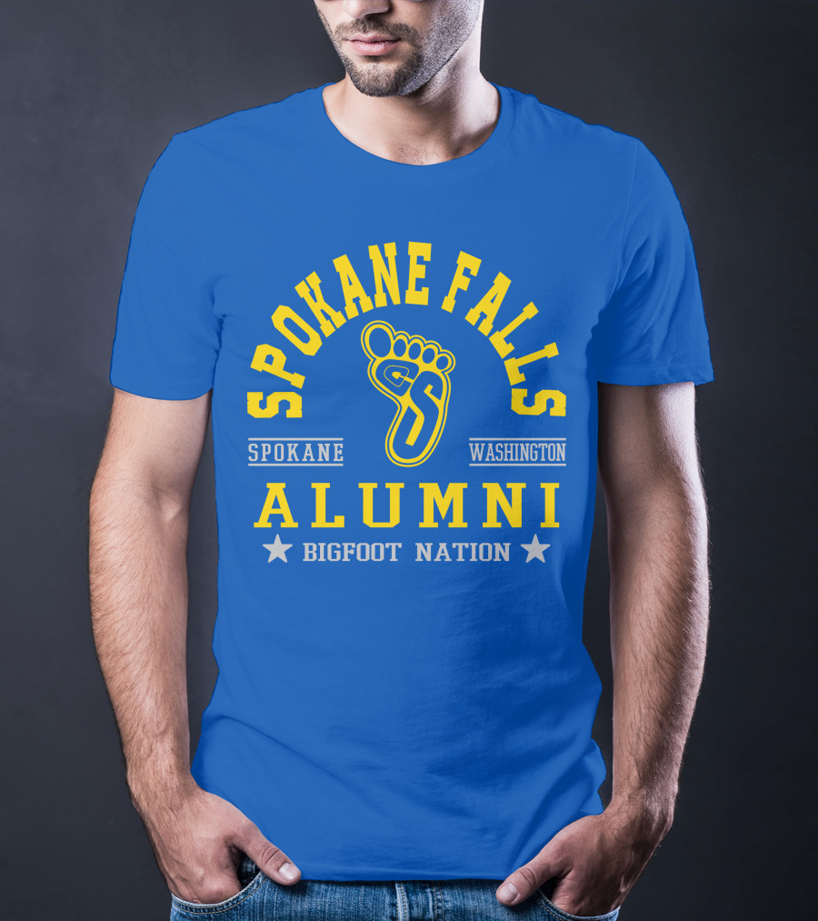 Spokane Falls Alumni Bigfoot Nation Spokane Washington T-Shirt