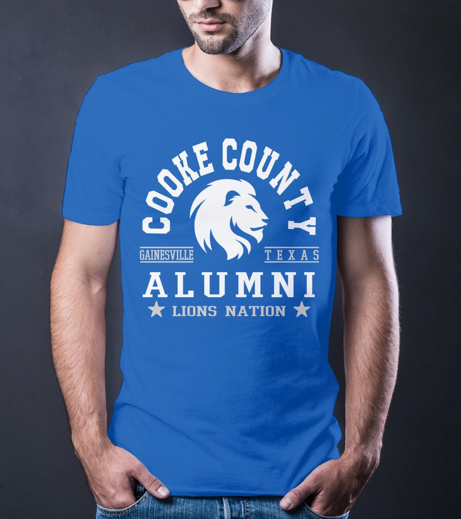 Cooke County College Alumni Gainesville Texas Lions Nation T-Shirt
