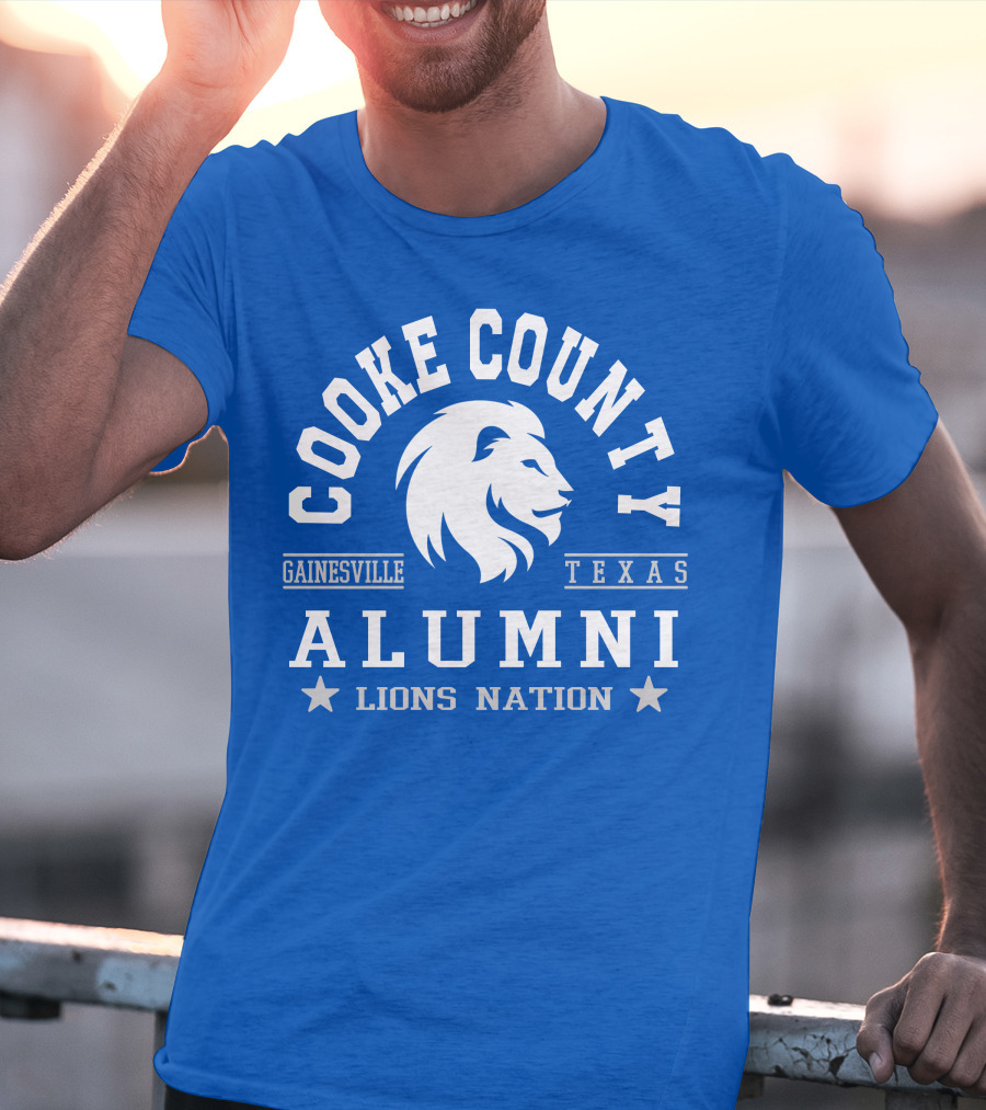 Cooke County College Alumni Gainesville Texas Lions Nation T-Shirt