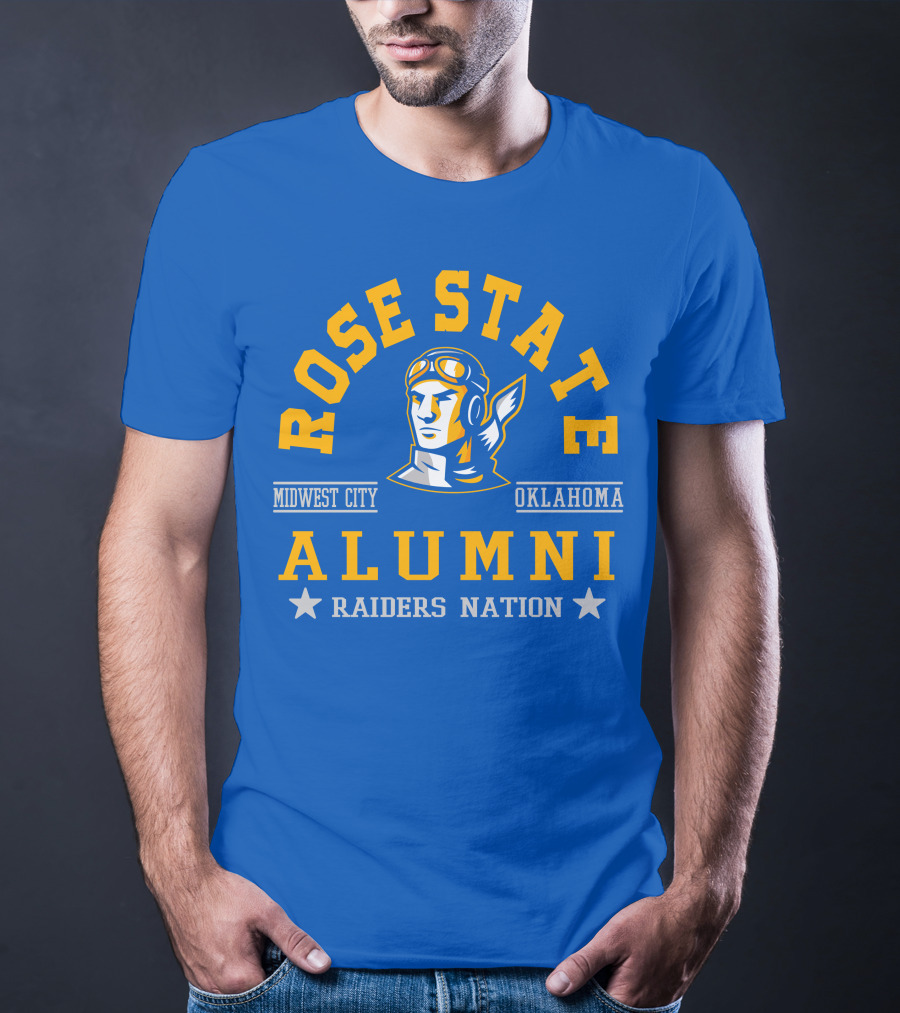 Rose State Alumni Midwest City Oklahoma Raiders Nation T-Shirt
