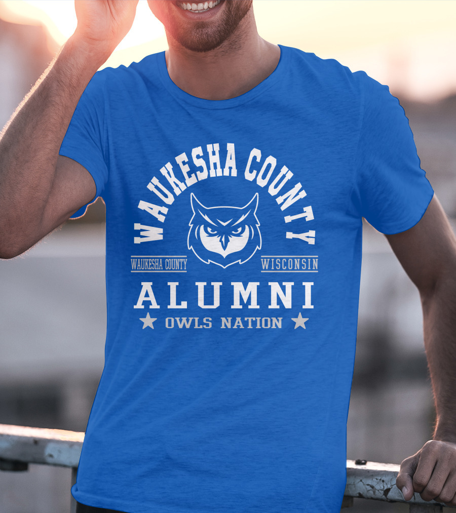 Waukesha County Wisconsin Alumni Owls Nation T-Shirt