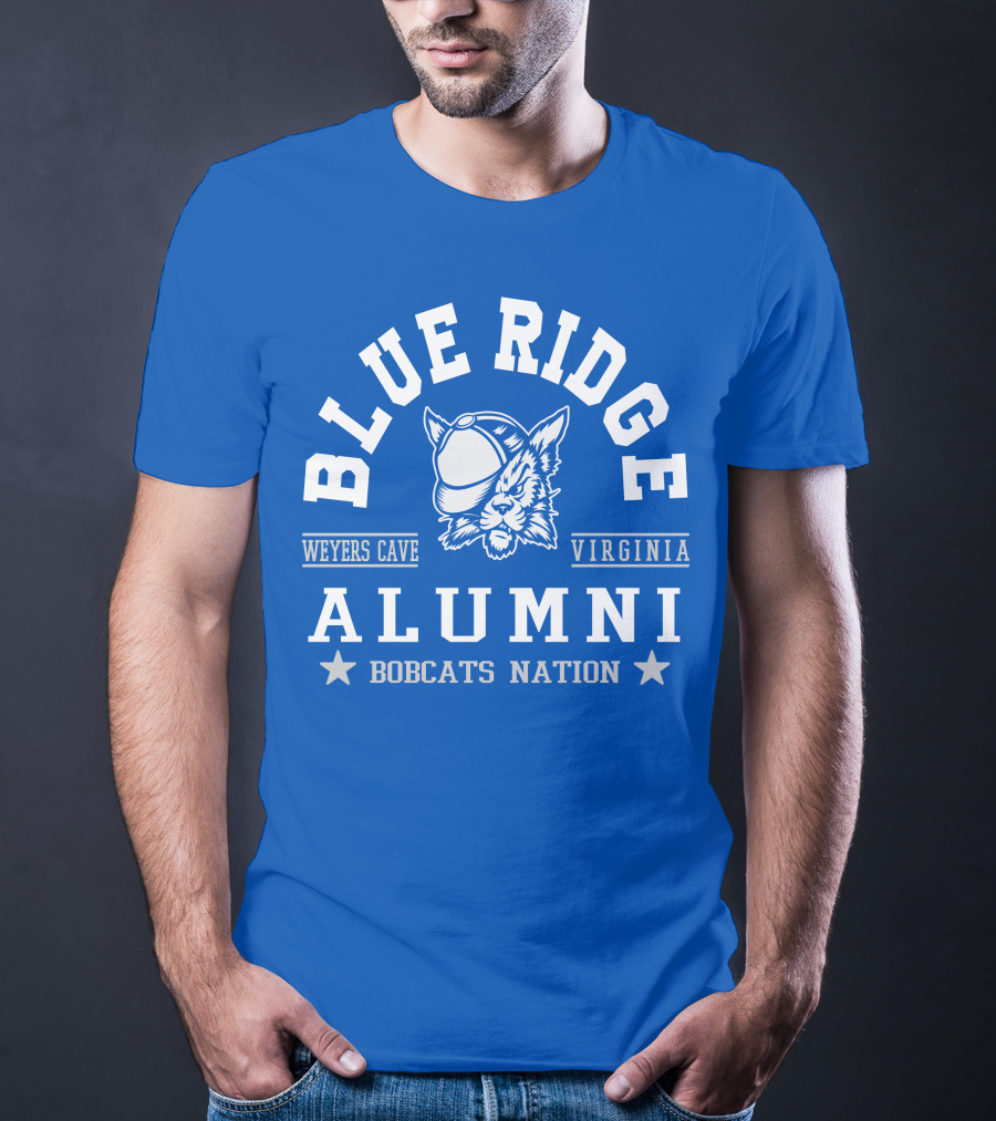 Blue Ridge Alumni Weyers Cave Virginia Bobcats Nation T-Shirt