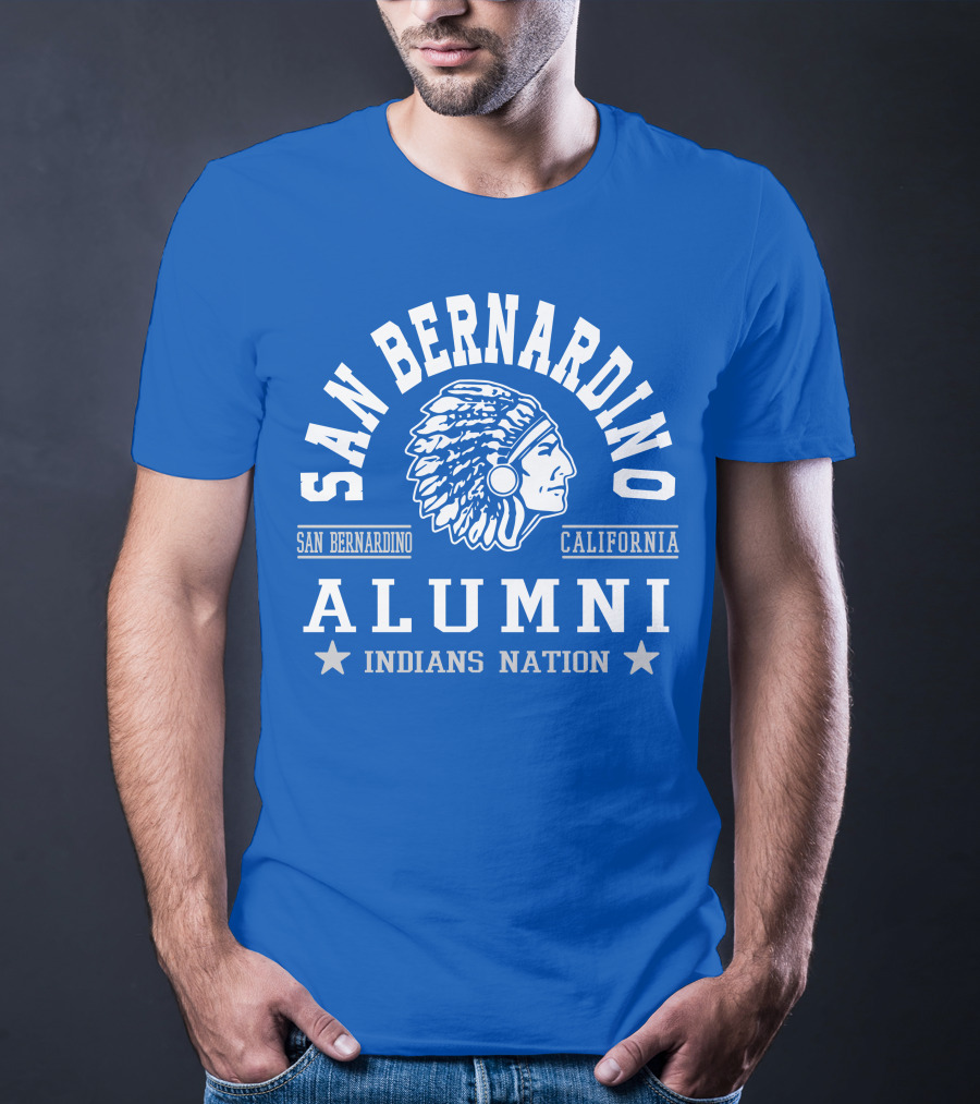 San Bernardino California Alumni Indians Nation T-Shirt