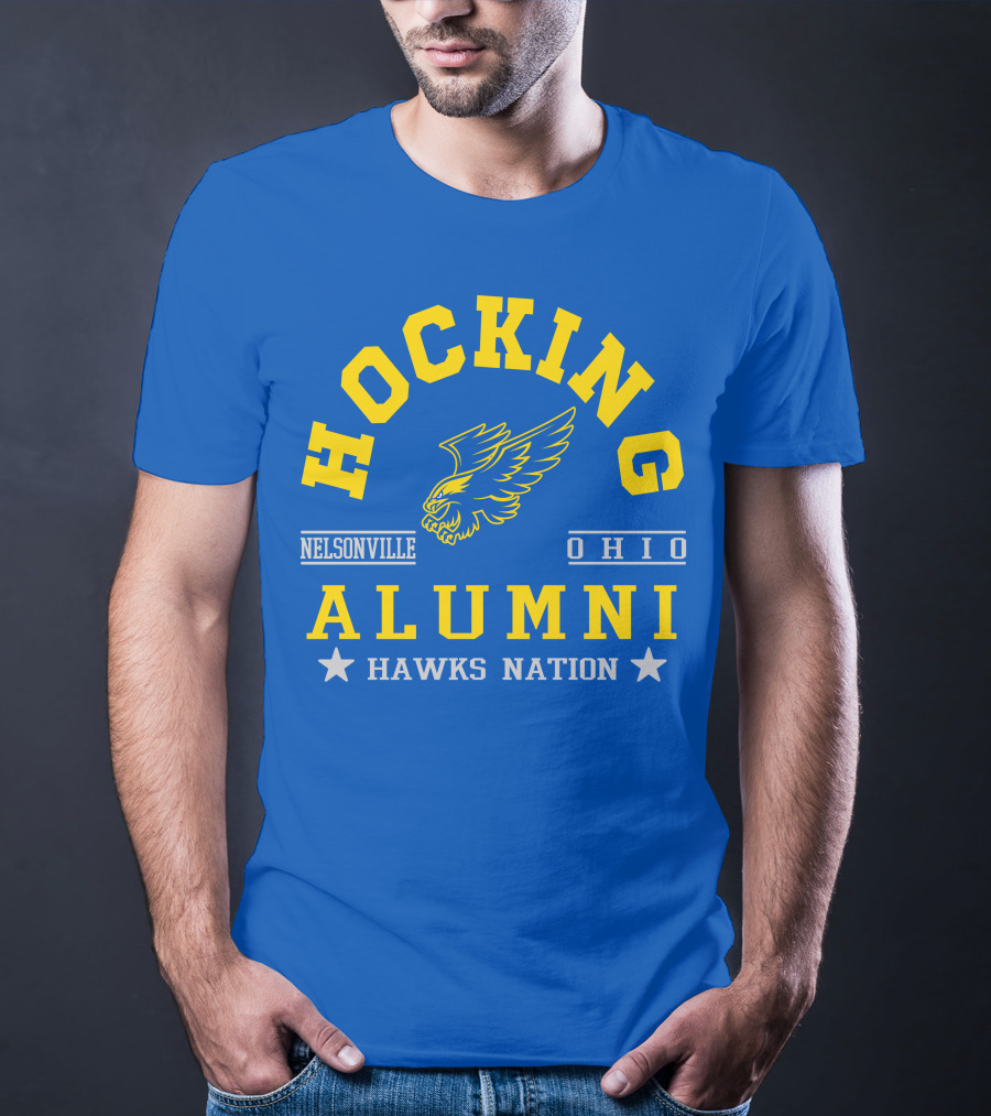 Hocking Nelsonville Ohio Alumni Hawks Nation T-Shirt